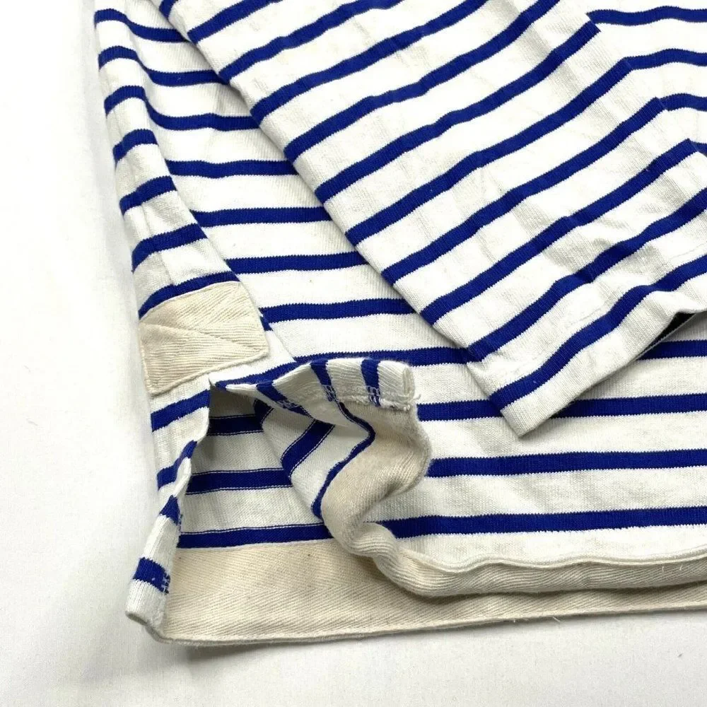 J. Crew Striped Patch Pocket Lightweight Hoodie